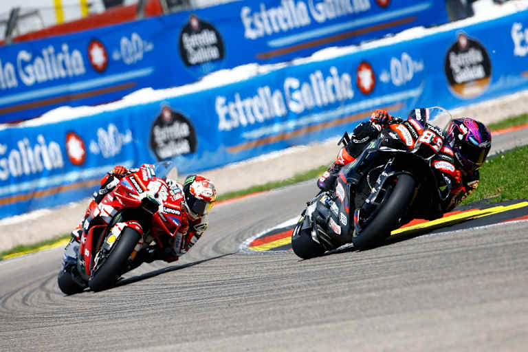 Guter Verteidiger: Jorge Martin hielt dem Druck von Pecco Bagnaia stand
