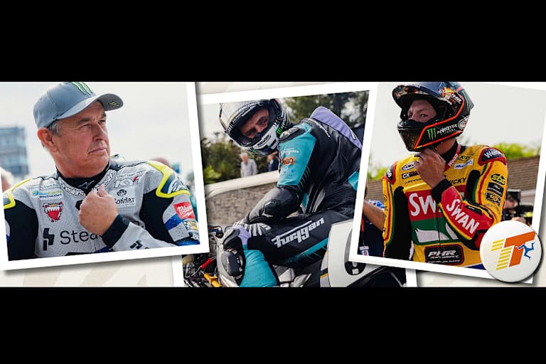 Classic TT 2026 mit McGuinness, Dunlop und Hickman (vlnr.)
