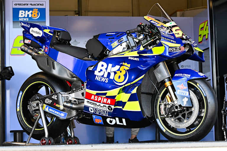 Gresini-Ducati GP25 – mit Federelementen von Öhlins