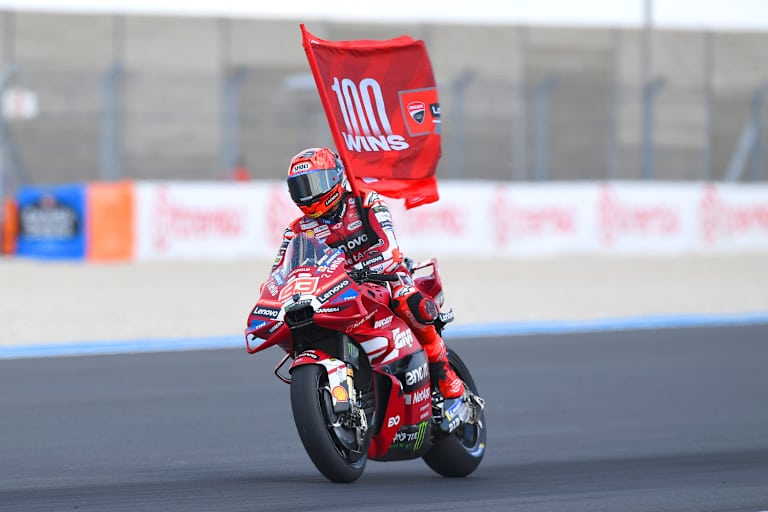 Marc Marquez holte in Ungarn den 100. GP-Sieg – für sich und Ducati