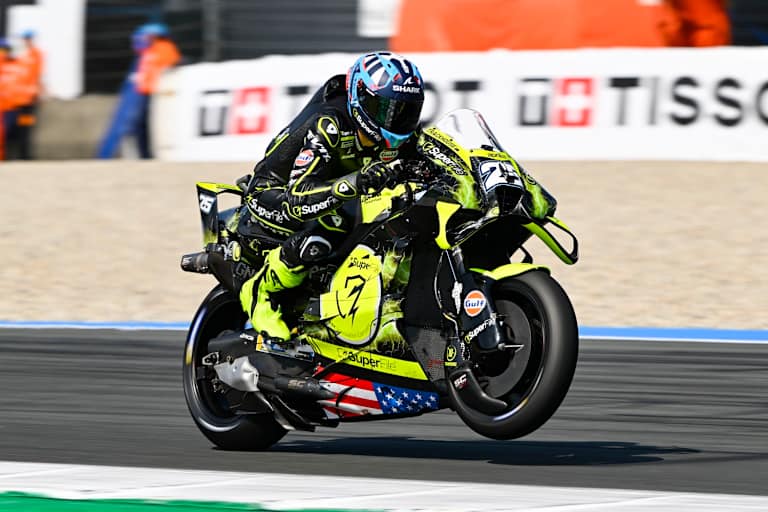 Fällt nicht: Aprilia-Pilot Raul Fernandez