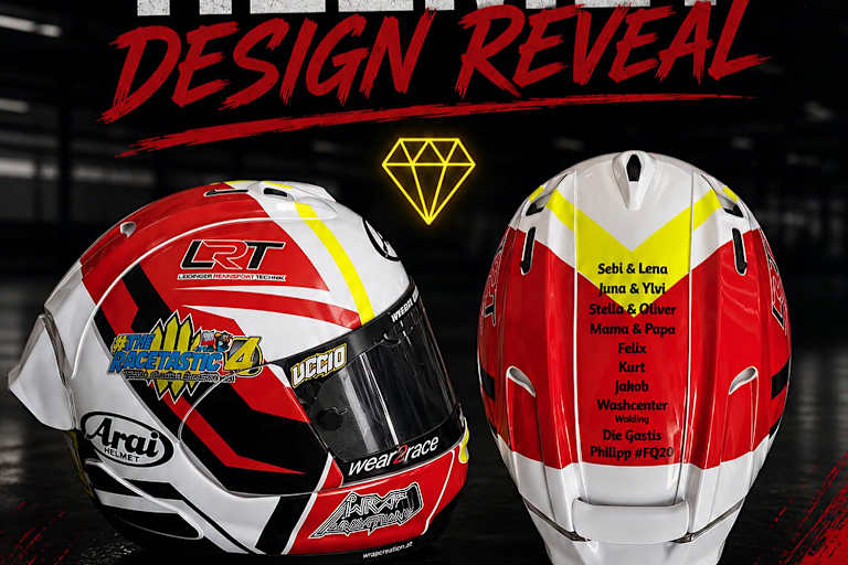 Das spezielle Helmdesign von Thomas Altendorfer für den Manx GP
