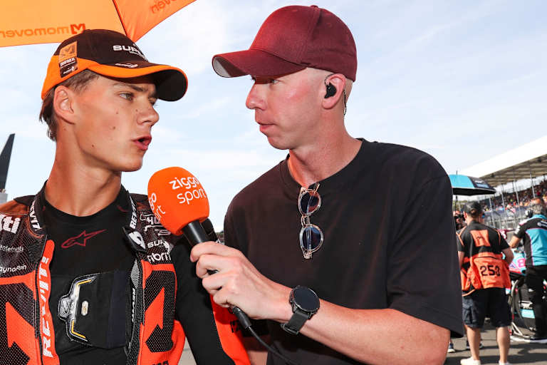 Zonta van den Goorbergh vor dem Moto2-Rennen in Silverstone