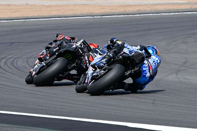 Gresini-Ducati-Pilot Alex Marquez verfolgte Aprilia-Ass Bezzecchi