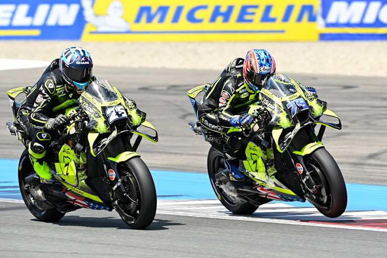 Erfolgreich, aber nicht bei schnellsten: Die Trackhouse-Aprilia-Racer