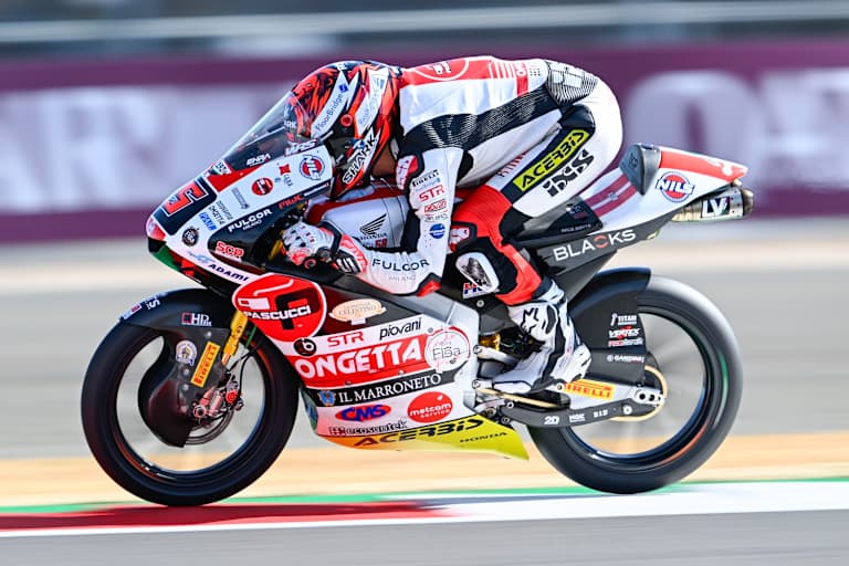 Leo Rammerstorfer auf der Moto3-Honda von SIC58