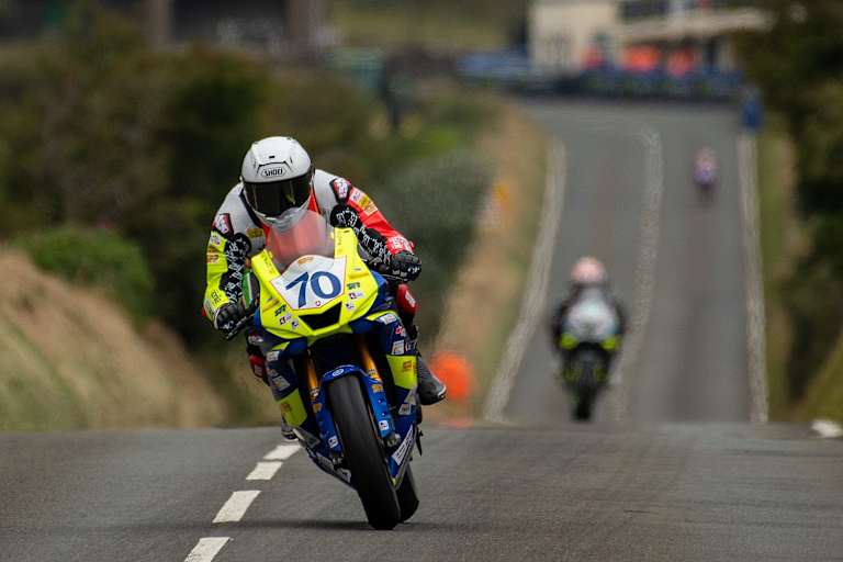 Der Schweizer Mauro Poncini nahm dieses Jahr erstmals am Manx GP teil