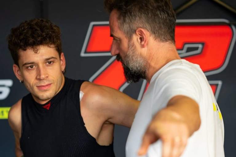 Marco Bezzecchi testete vor seinem Comeback in Misano