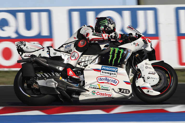 Führte das Warm-up an: Aprilia-Pilot Marco Bezzecchi