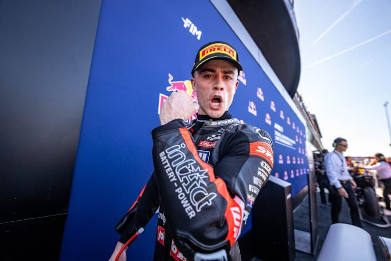 Intact-GP-Ass Manuel Gonzalez nach seinem letzten Moto2-Sieg in Misano