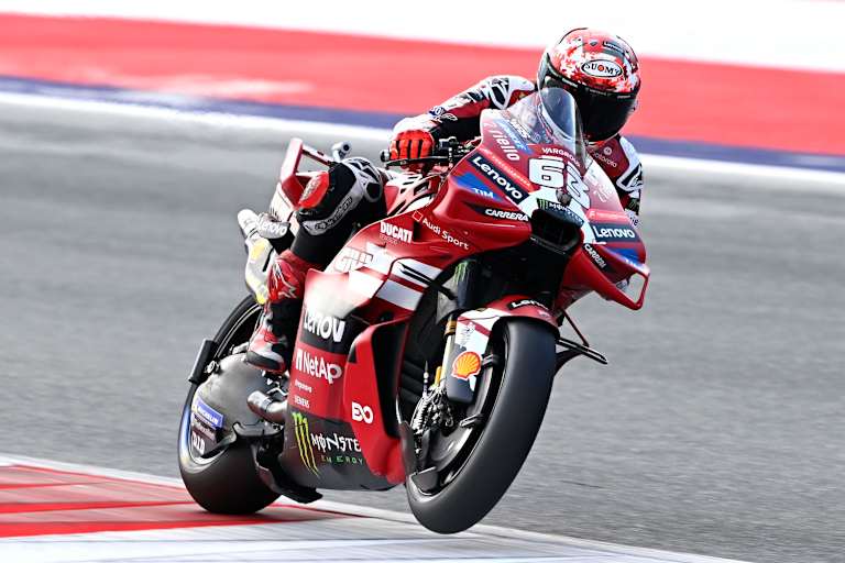 Pecco Bagnaia gelang beim Spielberg-Sprint mit Platz 6 wieder ein Erfolg