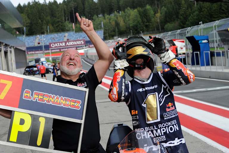Der Sieger des Red Bull Rookie Cups 2026: Benat Fernandez