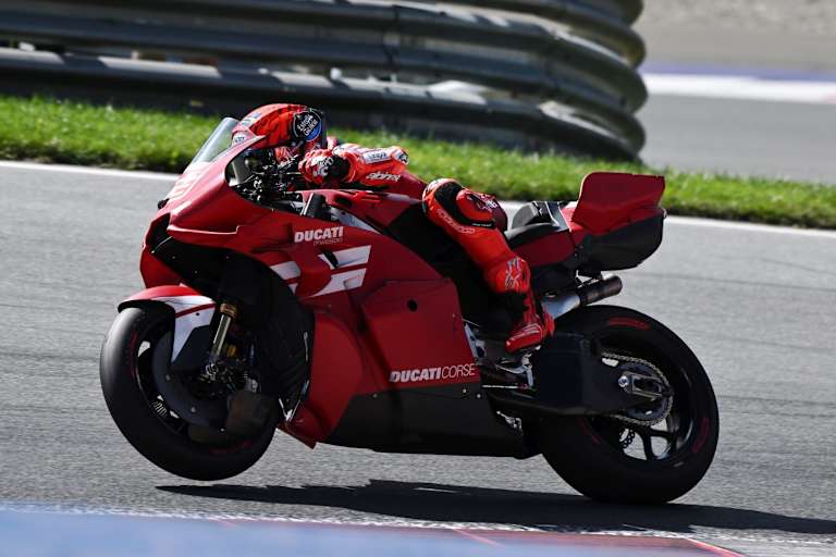 Weltmeister Marc Marquez testete in Spielberg die 850er-Ducati