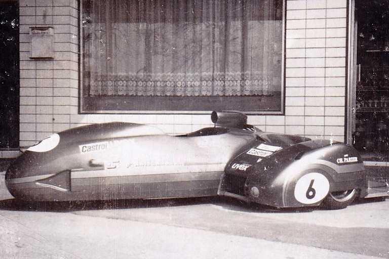 Erstes Foto von Klaffenböcks erstem Seitenwagen