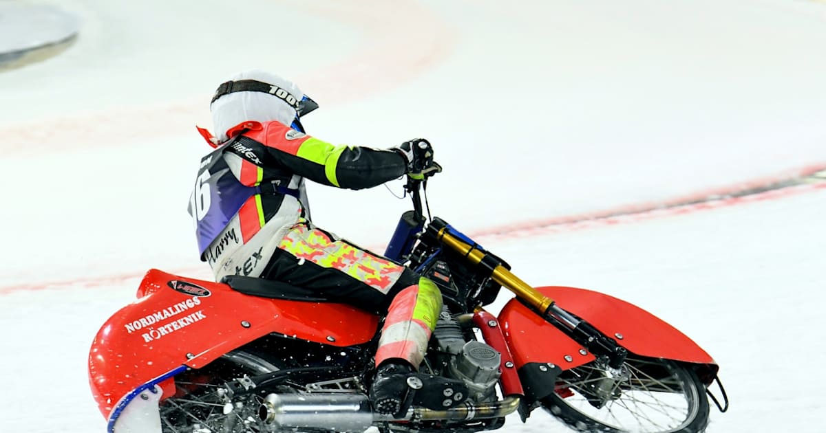 Starke Leistung vom (momentanen) Eisspeedway-Ältesten Harald Simon ...