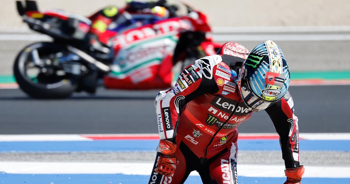 Francesco Bagnaia pistte grip sorunları yaşadı