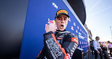 Intact-GP-Ass Manuel Gonzalez nach seinem letzten Moto2-Sieg in Misano