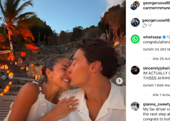 Carmen Montero Mundt und George Russell sind verlobt