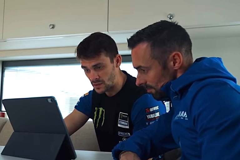 Tim Gajser (li.) mit Riding-Coach Eugene Laverty