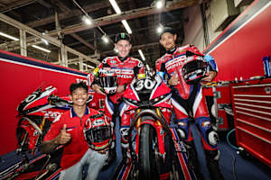 Honda HRC: Somkiat Chantra, Jonathan Rea und Takumi Takahashi