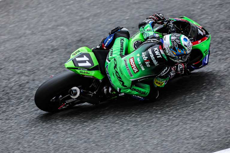 Die Webike-Kawasaki fährt die längsten Stints