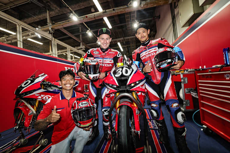 Honda HRC: Somkiat Chantra, Jonathan Rea und Takumi Takahashi