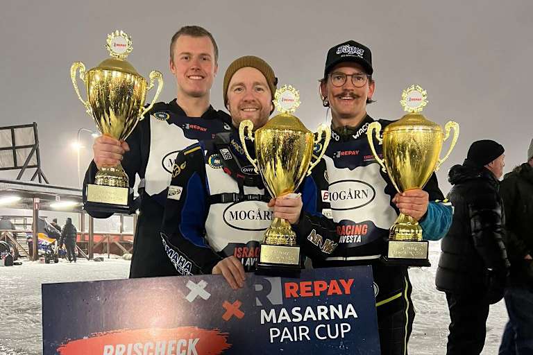 Das Sieger-Trio (v.l.): Leon Kramer, Martin Haarahiltunen und Filip Jäger