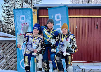 Die Top-3 (v.l.): Max Koivula, Niclas Svensson und Heikki Huusko