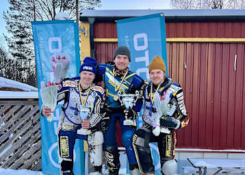 Die Top-3 (v.l.): Max Koivula, Niclas Svensson und Heikki Huusko