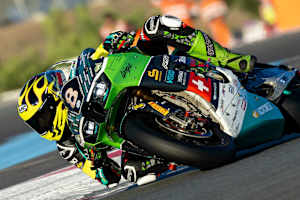 Neuzugang Xavi Artigas auf der Bolliger-Kawasaki