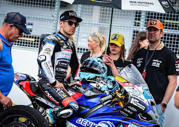 Am Start mit Marcel Schrötter