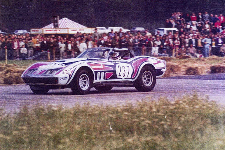 Curt Wetzel mit seiner Corvette war ein gern gesehener Faßberg-Starter