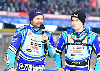 Die italienische Nationalmannschaft: Günther (li.) und Luca Bauer