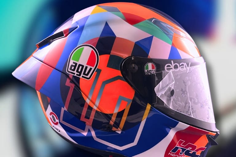 Der Helm von Luca Marini