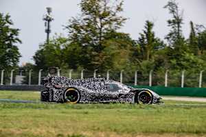 So sah der Testträger des Ferrari 499P in Monza aus