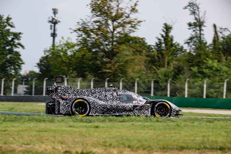 So sah der Testträger des Ferrari 499P in Monza aus