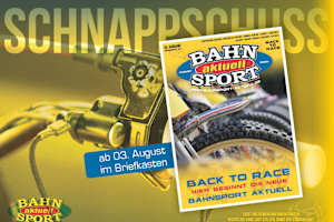 Das Titelbild der ersten «neuen» Bahnsport aktuell – Ausgabe August
