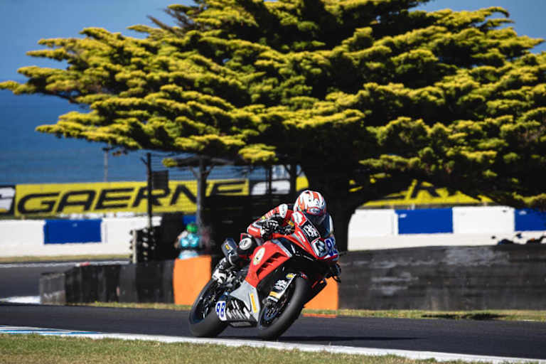 Einer von nur zwei MV Agusta-Piloten: Andrea Giombini