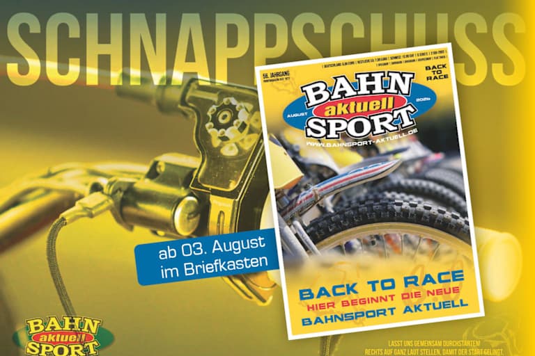Das Titelbild der ersten «neuen» Bahnsport aktuell – Ausgabe August