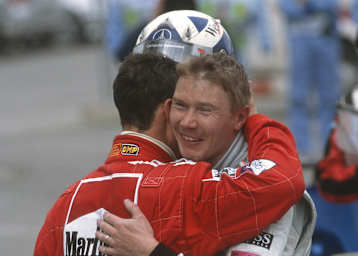 Michael Schumacher und Mika Häkkinen
