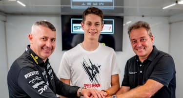 Luca Boscoscuro, Guido Pini und Manager Emilio Alzamora (v.l.)