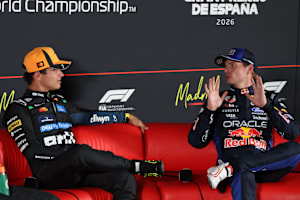 Lando Norris und Max Verstappen