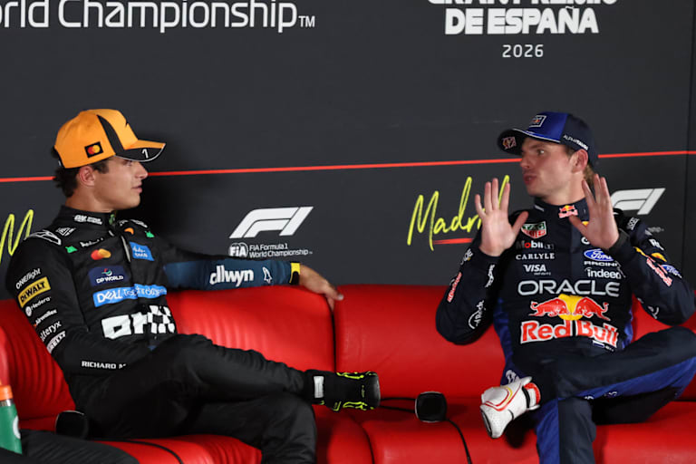 Lando Norris und Max Verstappen