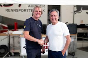 Gustl Auinger mit Herbert Stranzinger
