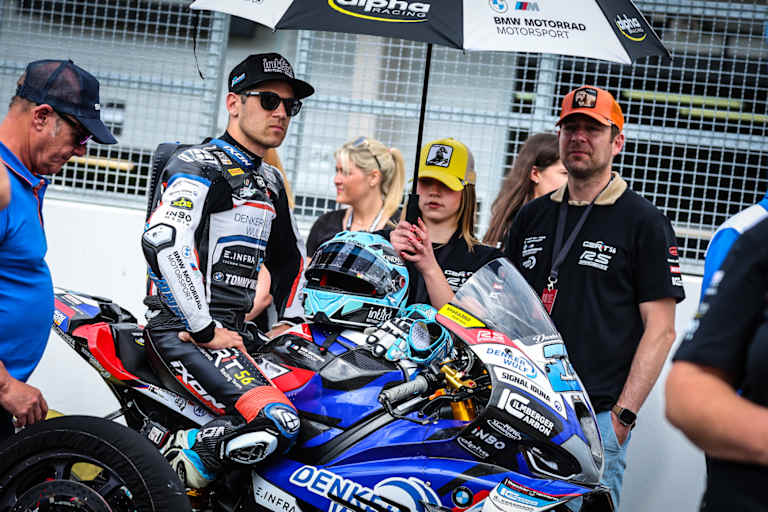 Am Start mit Marcel Schrötter