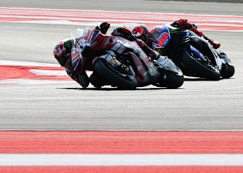 Francesco Bagnaia behauptete sich knapp vor Fabio Quartararo