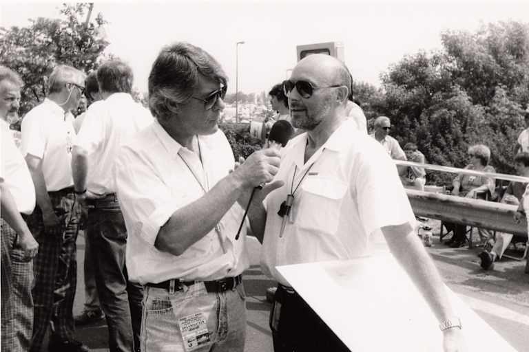 Avus-Herrscher: Rennleiter Gottlieb 1984 im Interview mit Autor Braun 