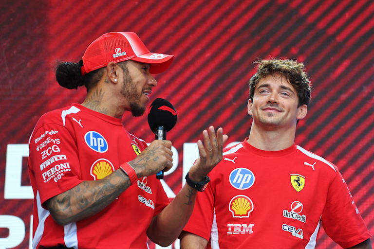 Lewis Hamilton und Charles Leclerc