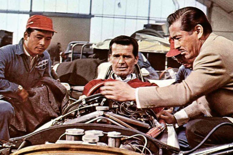 James Garner im Film Grand Prix