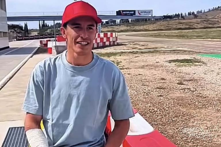 Marc Marquez mit Verband